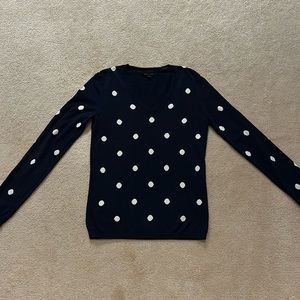 Tommy Hilfiger navy polka dot sweater. Size small.